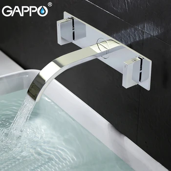 GAPPO baseino maišytuvas griferia sienos montuojamas vonios kriauklės maišytuvas žalvario bakstelėkite 