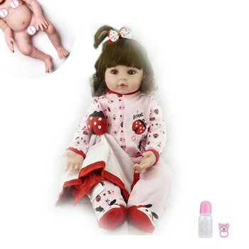 48 cm tikroviška visą silikono minkštas kūno mergaitė berniukas atgimimo baby doll, žaislų, pavyzdžiui, gyvenimo 19 colių princess gimtadienio mados dovana