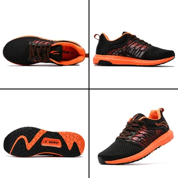 ONEMIX vyrų bėgimo bateliai kvėpuojantis tinklelio akučių batai šviesos kietas sportbačiai lauko nėriniai-up batai vaikščioti bėgimo sportbačiai