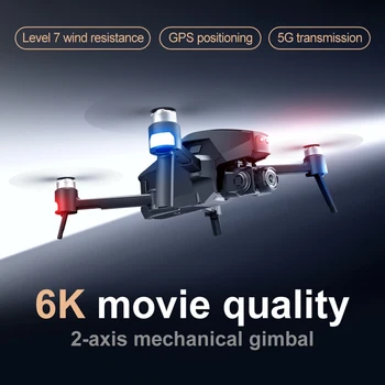 2021 M1 Pro 2 drone 4k HD mechaninė 2-Ašis gimbal kamera 5G wifi gps sistema palaiko TF kortelę tranai atstumas 1.6 km