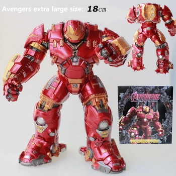Keršytojas Geležinis Žmogus Hulkbuster Moive Veiksmų Skaičius, Modelis 18cm Papildomų Dydis Metalo Kilnojamojo Valymo Robotas Nemokamas Pristatymas