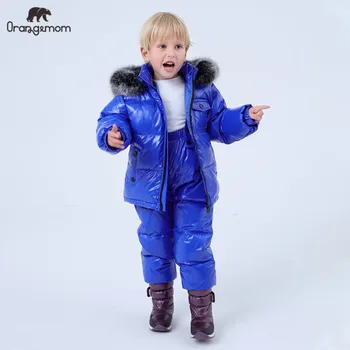 2019 Orangemom oficiali parduotuvė žiemą, Vaikų Drabužiai nustato berniukų drabužiai , vaikiški viršutiniai drabužiai & paltai Mergaitėms, striukės, sniegas