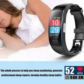 EKG PPG Smart Apyrankę daugiafunkcinio Sporto Treniruoklių Laikrodžiai Pedometer Kalorijų Širdies ritmo Monitorius 