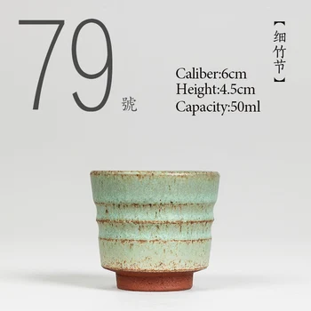 NĖRA.079 Kinijos aukštos kokybės Keramikos arbatos puodelio 50ml Kung fu arbatos rinkinys porceliano Japonų Stiliaus Rankų darbo dažytos teacup Maži arbatos dubenėlį