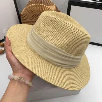 Saulės skrybėlės korėjos šiaudų širdis saulės, skrybėlę elegantiškas mados universalūs mažos šviežios žolės skrybėlę atostogų veidrodėliai saulės skrybėlę