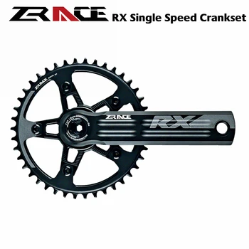 ZRACE RX Vienas Greitis Suku Chainset Crankset,40 T / 42T / 44T,170 / 172.5 / 175 dėl žvyro-dviračiai Cyclo-Cross, DUB BB29