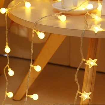 Pasaulyje String Žibintai Pasakų Girliandą Baterija LED Kamuolys String Žibintai Vandeniui Kalėdų Eglutė Vestuvių Namų Šaliai Dekoro