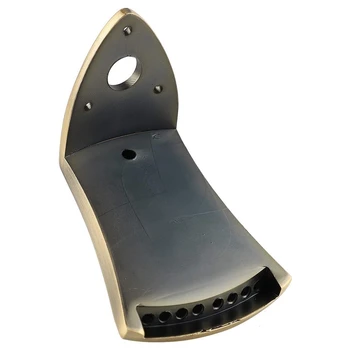 Cinko Lydinys Triple-profiliniai Mandolina Tailpiece su 4Pcs Varžtai Dirželis Mygtukus Dangtelis Muzikos Instrumentas, Bronzos Spalvos