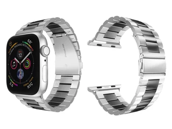 Nerūdijančio Plieno Dirželis Apple Žiūrėti 38mm/42mm 1/2/3 Metalo Watch band Apyrankę, Juostą IWatch Serijos 4/5/6/SE 40mm/44mm Žiūrėti