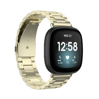 Nerūdijančio Plieno Fitbit Versa3 watchband Pakeitimo Stabilus Žiūrėti Dirželis ant Fitbit Versa 3 Apyrankės smart apyrankę Pulseira