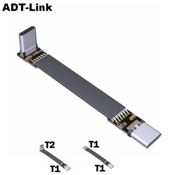 USB 3.1 Tipas-C, Vyrų ir USB3.1 Tipas-C, Vyrų Aukštyn/Žemyn Kampu USB Duomenų Sync & Charge Cable type c Laido Jungties adapteris FPC FPV Butas