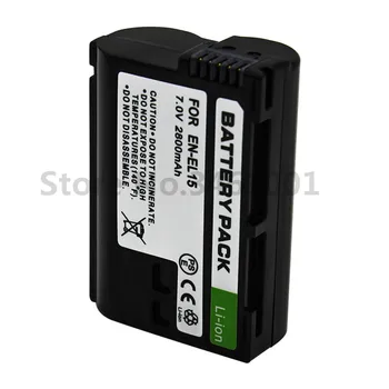 10vnt/siuntos LT-EL15 Battery LT EL15 ENEL15 Fotoaparato Baterijų paketas, Skirtas Nikon D600 D610 D600E D800 D800E D810 D7000 7100 d75