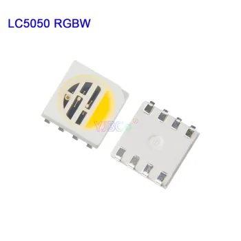 Didmeninė 1000pcs 4 1 5050 SMD LED Lustu RGB Balta Šiltai Balta Lempos granules 4 1 RGBW RGBWW RGBNW led šviesos juostelės