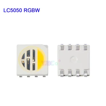 Didmeninė 1000pcs 4 1 5050 SMD LED Lustu RGB Balta Šiltai Balta Lempos granules 4 1 RGBW RGBWW RGBNW led šviesos juostelės