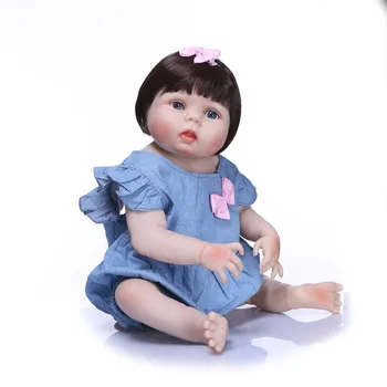 Vėliau kaip naujas 55cm full Silikono Atgimsta Boneca Realista Mados Kūdikių Lėlės mergina Vaikų Gimtadienio Dovana Bebes Atgimsta boneca Lėlės