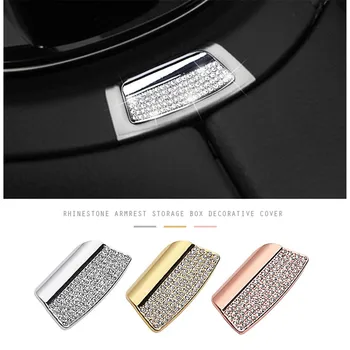 Diamond Automobilio Salono Elektroninių Rankinio Stabdžio Mygtukas Dėžutės Rėmas Padengti Optikos Lipdukas Apdaila Mercedes Benz GLC X205 Priedai