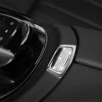 Diamond Automobilio Salono Elektroninių Rankinio Stabdžio Mygtukas Dėžutės Rėmas Padengti Optikos Lipdukas Apdaila Mercedes Benz GLC X205 Priedai