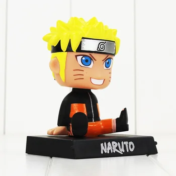 12cm Naruto Shippuden Pav Lėlės Bobble Vadovai Uzumaki Naruto Automobilių Apdailos Modelio Žaislas