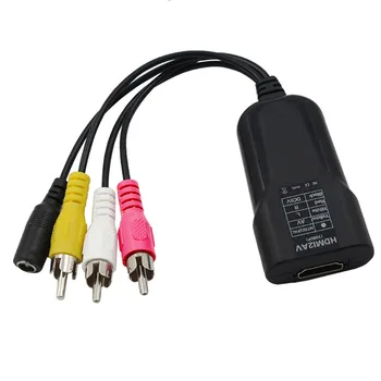 Wiistar HDMI Konverteris HDMI Composite 3RCA CVBS Adapteris HDMI2AV Audio Video Converter Parama NTSC/PAL Full HD 1080P