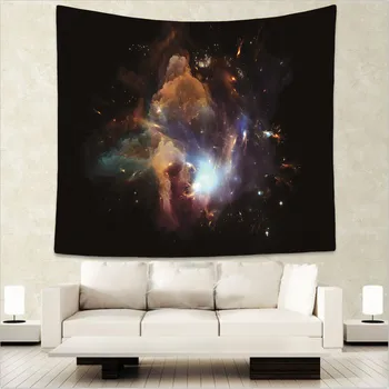Vaikų kambario dekoratyvinis galaxy planet Indijos gobelenas hipių mandala sienos kabo Bohemijos lovatiesė bendrabučio dekoro sienos kilimas GA28