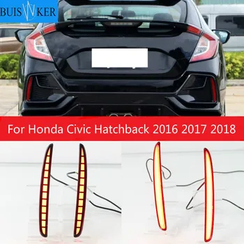 Honda Civic Sedanas. 2016 M. 2017 M. 2018 M., Multi-funkcija, LED Galinis Bamperis Šviesos Galinis Rūko Žibintas Auto Lemputė, Stabdžių Šviesos Atšvaitas