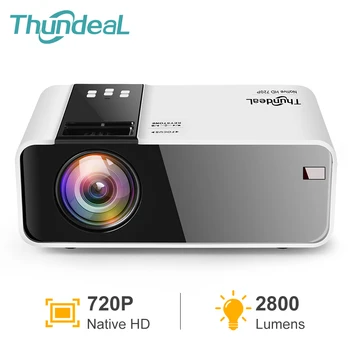 ThundeaL TD90 Mini Projektorius-HD Native 1280*720P LED Beamer 