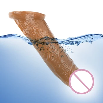 IKOKY Realistiškas Penis Prezervatyvą Apvalkalą Nedelsiant Žaislas Extention Penio Mova Extender Sekso žaisliukai Vyrams Gėjų Plėtros Gaidys Didintuvas