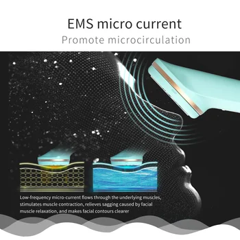 Naujas EMS Grožio Mašina Jonų Švino-Mikro Srovės Odos Priežiūros Įrankiai, Elektrinių Silikono Giliai Valyti Veido Massager Veido Liftas Įrankis