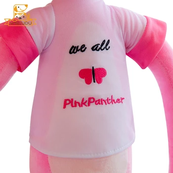 T-Marškinėliai Pink Panther Mielas Animacinių Filmų Pliušinis Kimštiniai Žaislai, Plaything Neklaužada Lėlės Ilgas Rankas Kawaii Gyvūnus Vaikams Mergaitėms Dovanų