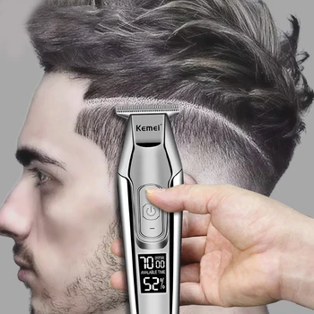 Profesionalus kirpėjas plaukų žoliapjovės barzdos plaukų clipper trimeras vyrų plaukų cutter pjovimo staklės, elektriniai plaukų kirpimas razor edger