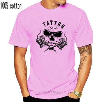 Marškinėliai Tatuiruotė,Rockabilly,Kultūros,Motociklų,Galvos De Mort,Tatouage,Rašalo 2020 Metų Vasaros Aukštos Qualty Vyrų Street Spausdinti T Shirts