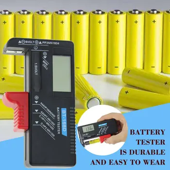 BT168D Baterijos Testeris, Skaitmeninis Displėjus, Baterijos Talpa Testeriai 9v Nr. 1/2/5/7 Mygtukas Baterijos Tiesioginis Skaitmeninis Ekranas