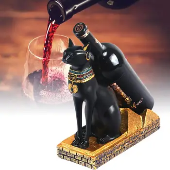 Derliaus Praktinių Kūrybinių Mados Egipto Katė vyninės Vyno Butelio Laikiklį Vyno Lentyna, Namų Dekoracijas, Namų Virtuvė