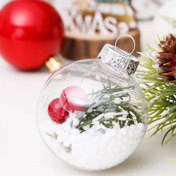 6cm30pcs kalėdų papuošalai medžio Skaidrus kamuolys esferas transparentes de navidad adornos de navidad пенопластовые шары