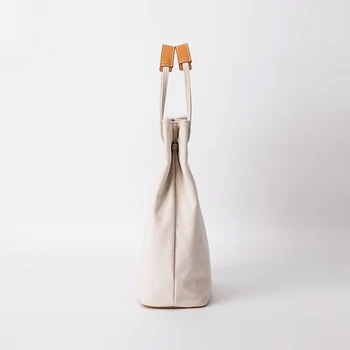 Balta drobė maišelis moterų pečių meno mažų šviežių kibirą pečių maišą paprasta audinio maišelis 2020 naujas