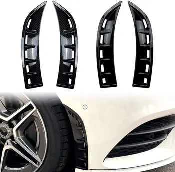 Tinka Mercedes-Benz CLA C118 W118 2020-2021 ryškiai juodos spalvos automobilio bamperio spoileris, šoninės oro išmetimo dangčio apdaila