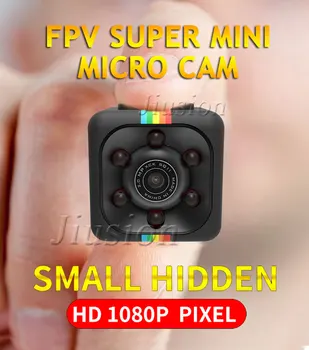 FPV Mikro Kamera Full HD1080P SQ11 SQ8 Super Mini Kamera, Naktinis Matymas, Judesio Jutiklis Plataus Kampo DV DVR Paslaptis, Veiksmo Sporto vaizdo Kamera
