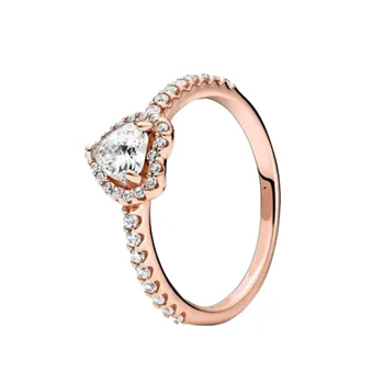 2020 Naujas Žiemos 925 Sterlingas Sidabro Žiedas Putojantis Snaigės Žiedai Moterų Dalyvavimas Jubiliejų Papuošalai