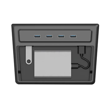 USB Koncentratorių,SSD Disko Saugojimo Box Konsolė Rinkinys, Priedai Naujų Tesla Model 3 Y Wireless Charging Pad Tipas-C USB-C Jungtis