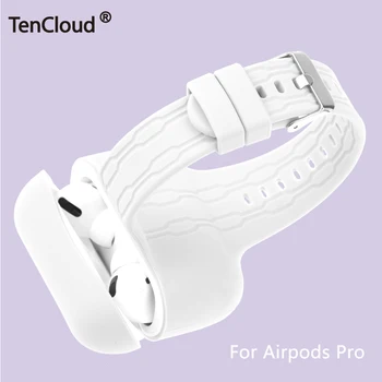 2020 Naujausias apsaugos atveju Airpods pro 3 tws ausinės laisvų rankų įranga aksesuarai, apyrankės padengti nešiojamų silikono atveju Air3