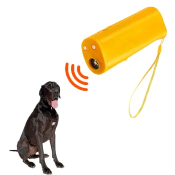 Šuo Ultragarsinis Anti Loti Prietaiso Nešiojamų Stabdžių Loti Repeller Rankiniai Judrumas Šuns Mokymo Įrangą Su LED Žibintuvėliu