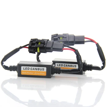 H7 LED Žibintų Dekoderis GALI, AUTOBUSŲ EMS Įspėjimo Canceller Kondensatorius Anti-mirgėjimo Rezistorius panaudoti Canbus Klaidų, Plug & Play