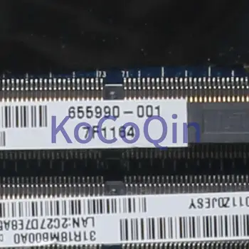 KoCoQin nešiojamojo kompiuterio Plokštę HP Pavilion G4, G6, G7 G4-1000 G6-1000 I3-370M Mainboard 655990-001 655990-501 DAR18DM86D0 HM55