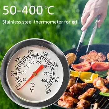 50-400℃ Celsijaus Nerūdijančio Plieno Grilis GRILIS Grilis Rūkalius Termometras Temperatūros Indikatorius Orkaitės Termometro Skaitmeninis Virtuvės