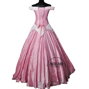 Pagal užsakymą pagamintus Aukščiausios Kokybės Princesė Aurora Cosplay Kostiumų Suaugusiems moterys Šalis Kostiumas Suknelė