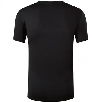 Jeansian vyriški T-Shirt Marškinėlius Tee Marškinėliai Sportui, trumpomis Rankovėmis Dry Fit Veikia Fitneso Treniruotės LSL299 Juoda