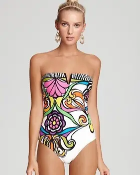 Naujas vientisas spausdintas bikini maudymosi kostiumėlis su krūtinės mygtukai Europos ir Amerikos seksualus spausdinti bikini Užsienio prekybos maudymosi kostiumėlis xs-xxxl
