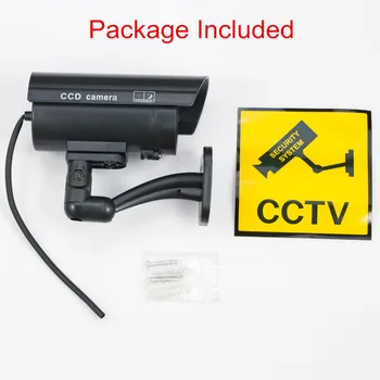 KERUI Lauko Netikrą Modeliavimas Manekeno CCTV Kameros, Namų Priežiūros Saugumo Mini Kamera Mirksi LED Šviesos Netikrą Fotoaparatas Black