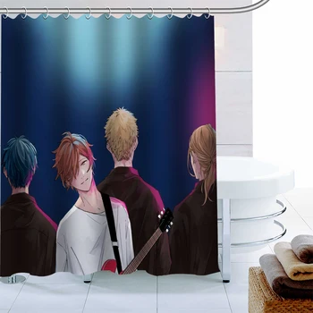 Individualizuotos, Atsižvelgiant Anime Vandeniui Audinio Dušo Užuolaidos Vonios Užuolaidų 180X180cm Poliesterio Audinio Užuolaidos Vonios kambarys