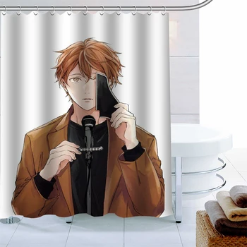 Individualizuotos, Atsižvelgiant Anime Vandeniui Audinio Dušo Užuolaidos Vonios Užuolaidų 180X180cm Poliesterio Audinio Užuolaidos Vonios kambarys